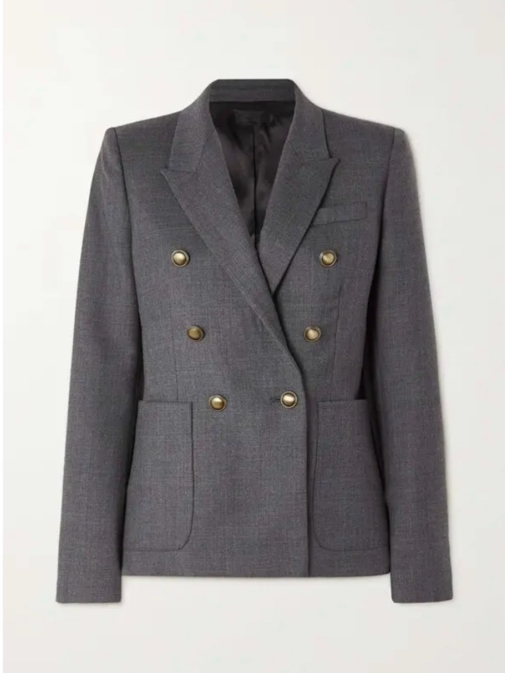 Nili Lotan Nathalia Double Breasted Wool-Twill Blazer